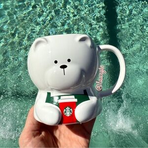 Starbucks 2025 Holiday Bearista Bear White Ceramic Mug